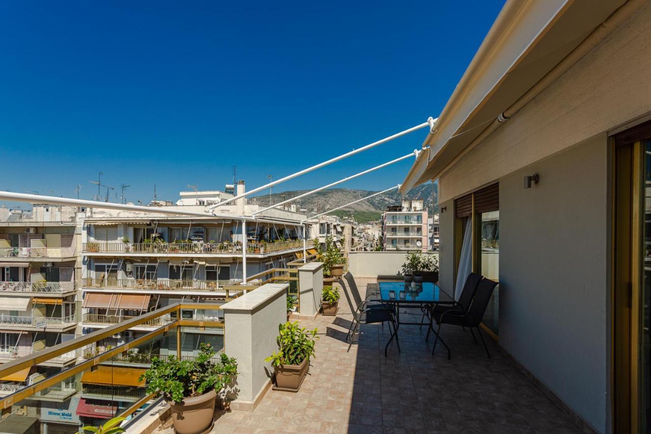 Cozy Seaside Penthouse With Sea & Mountain View. Apartment Volos Bagian luar foto