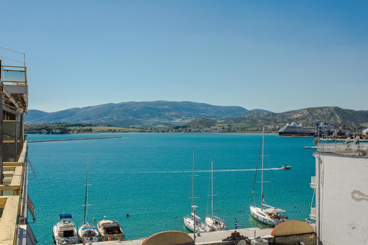 Cozy Seaside Penthouse With Sea & Mountain View. Apartment Volos Bagian luar foto